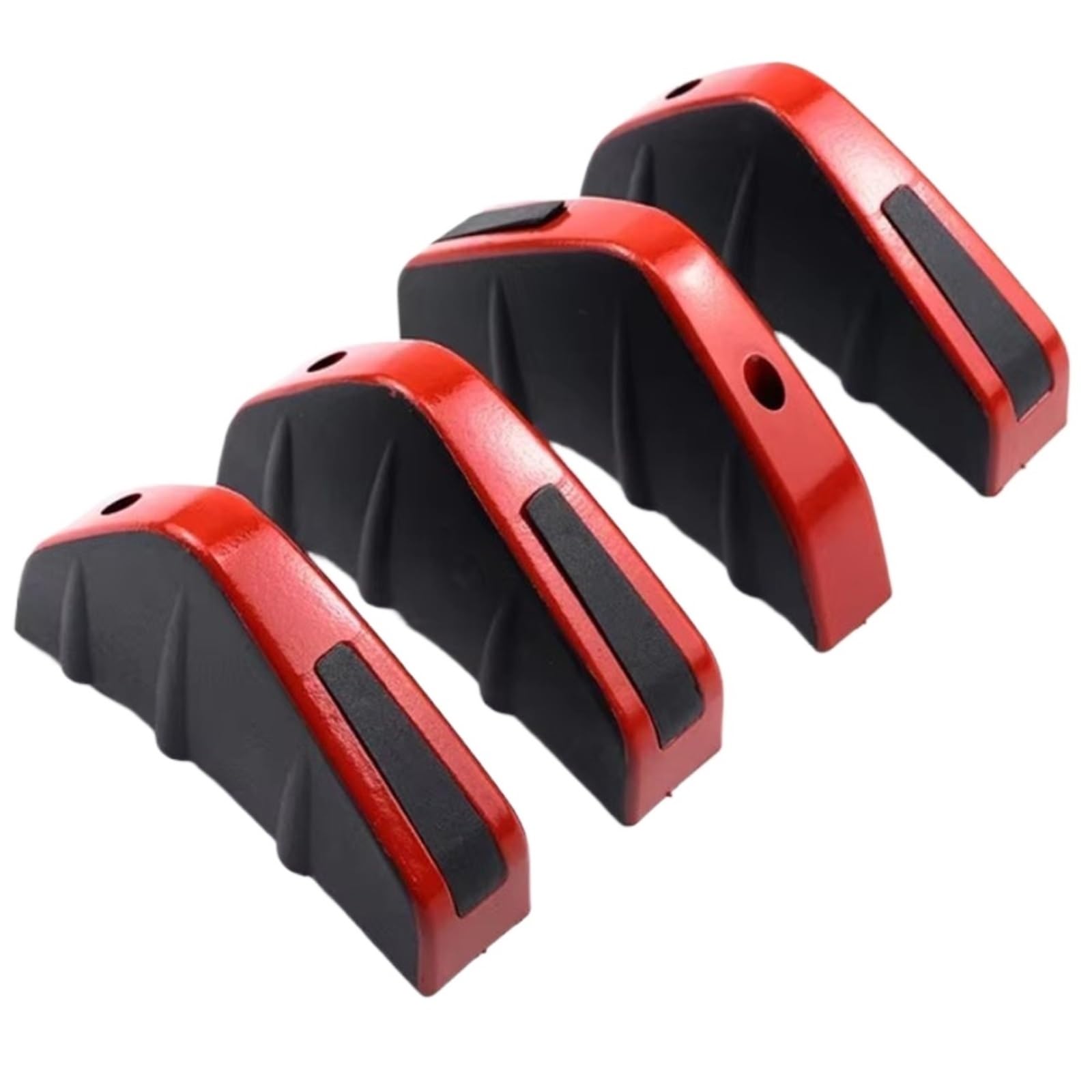 JJRFVBGT Auto Kofferraumspoiler 4 Stück Auto-Heckstoßstange Lippendiffusor Splitter Spoiler Kratzschutz Fin-Zierkappen Universelles Außenzubehör(Set 4) von JJRFVBGT