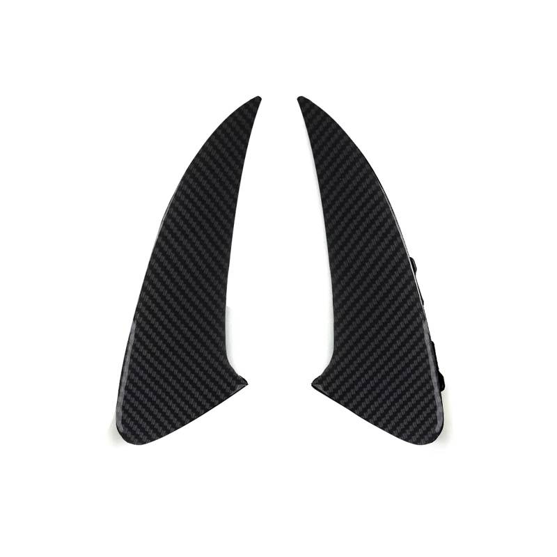 JJRFVBGT Auto Kofferraumspoiler Kompatibel Mit Benz Für C118 CLA200 CLA220 CLA250 CLA45 Für AMG 2020 2021 2022 2023 2024 2X Auto-Heckstoßstangenspoilerseite Für Wing Canard(Carbon Look) von JJRFVBGT