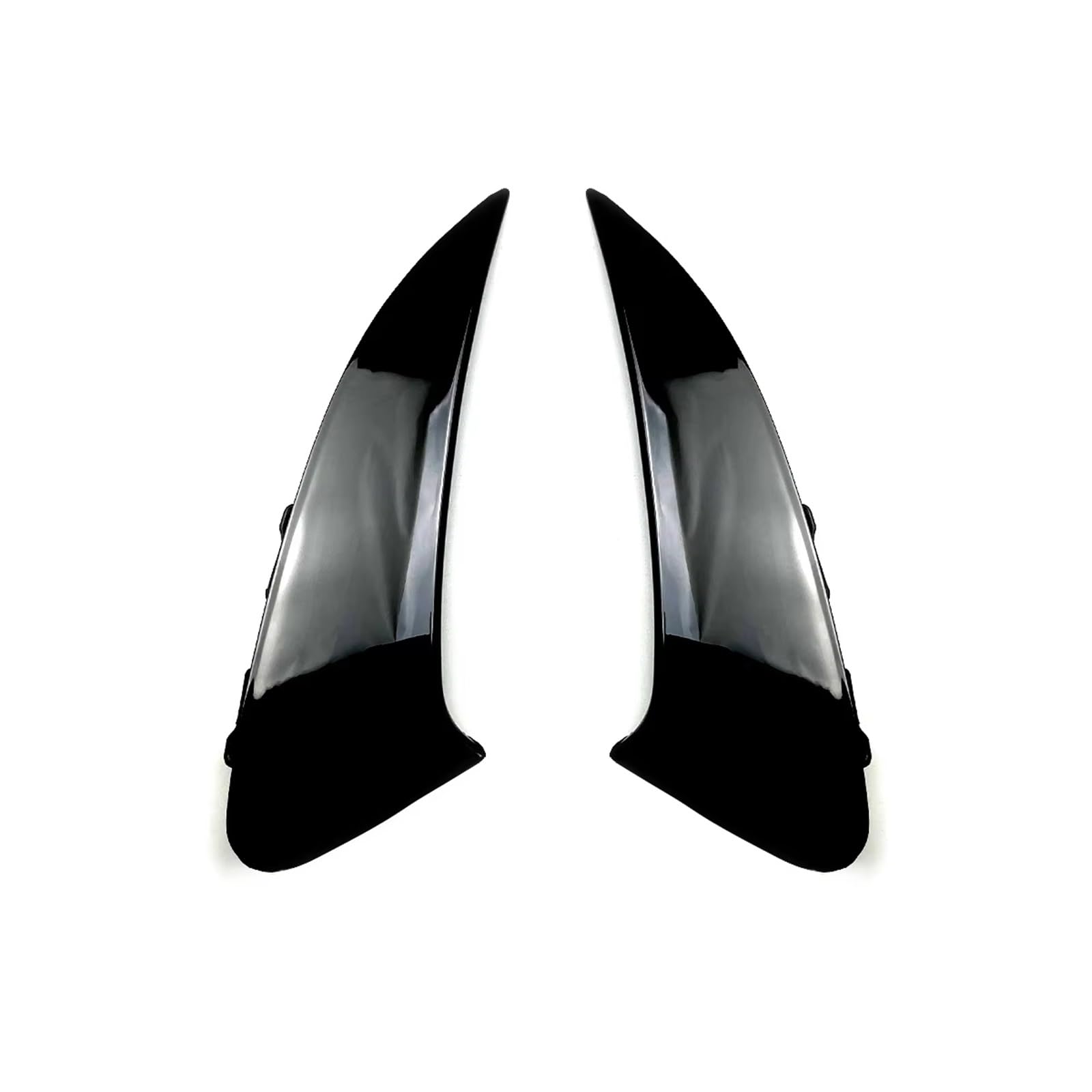 JJRFVBGT Auto Kofferraumspoiler Kompatibel Mit Benz Für C118 CLA200 CLA220 CLA250 CLA45 Für AMG 2020 2021 2022 2023 2024 2X Auto-Heckstoßstangenspoilerseite Für Wing Canard(Gloss Black) von JJRFVBGT