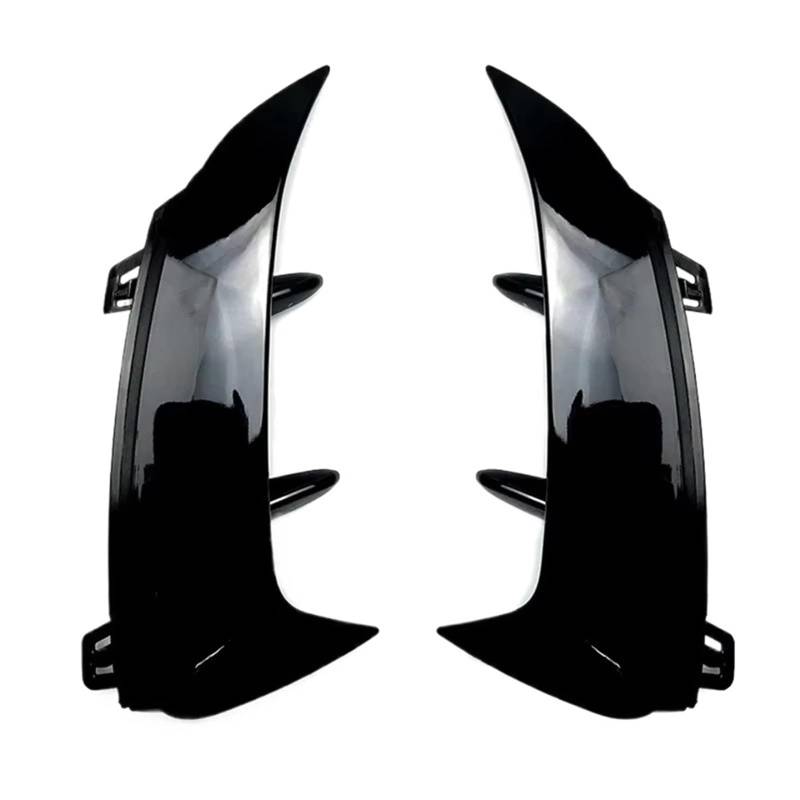 JJRFVBGT Auto Kofferraumspoiler Kompatibel Mit Benz Für W177 A45 A35 A180 A200 A220 Für AMG Auto Heckstoßstange Spoiler Seite Canard Air Vent Cover Styling Dekoration(Gloss Black) von JJRFVBGT