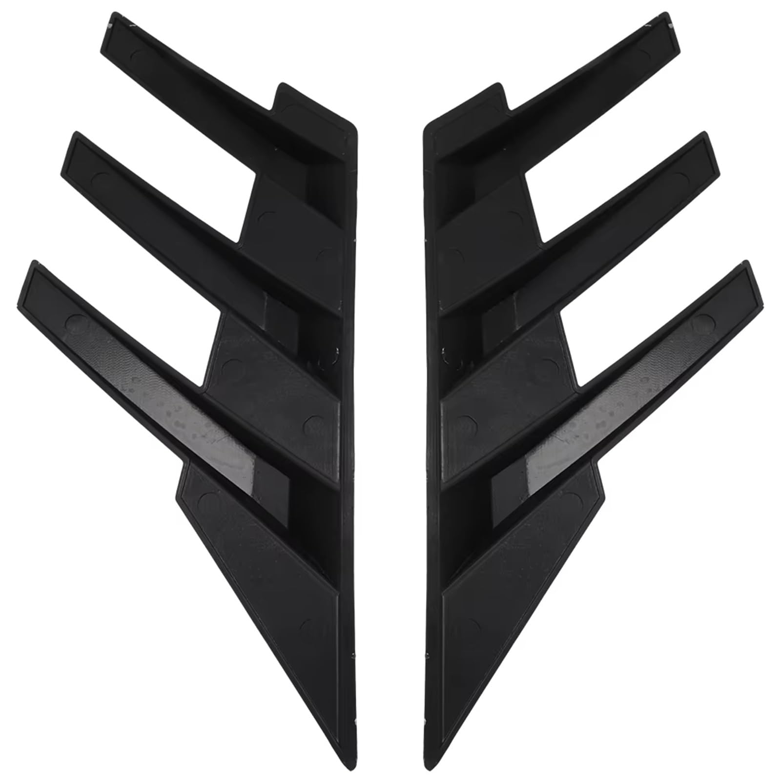 JJRFVBGT Auto Kofferraumspoiler Kompatibel Mit Changan Für Uni-V 2022 2023 2 Stück Auto-Heckfenster-Seitenspoiler-Splitter-Trim Dreieck-Lamellen-Fenster-Sonnenschutz-Zubehör(Black) von JJRFVBGT