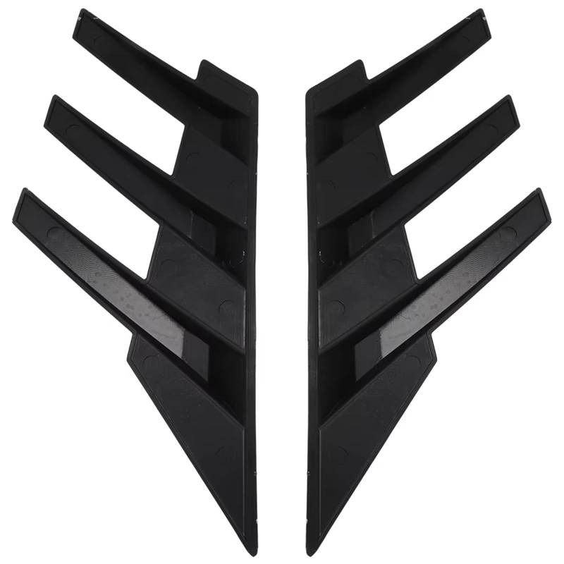 JJRFVBGT Auto Kofferraumspoiler Kompatibel Mit Changan Für Uni-V 2022 2023 2 Stück Auto-Heckfenster-Seitenspoiler-Splitter-Trim Dreieck-Lamellen-Fenster-Sonnenschutz-Zubehör(Black) von JJRFVBGT