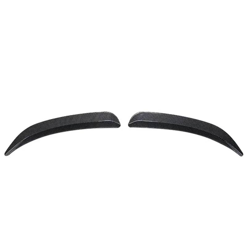 JJRFVBGT Auto Kofferraumspoiler Kompatibel Mit Ford Für Focus ST Line Schrägheck 2019 2020 2021 2022 2023 2 Stück Auto-Heckspoiler-Verlängerungslippenflossen Heckflügel Auto-Dachspoiler(Carbon Fiber) von JJRFVBGT