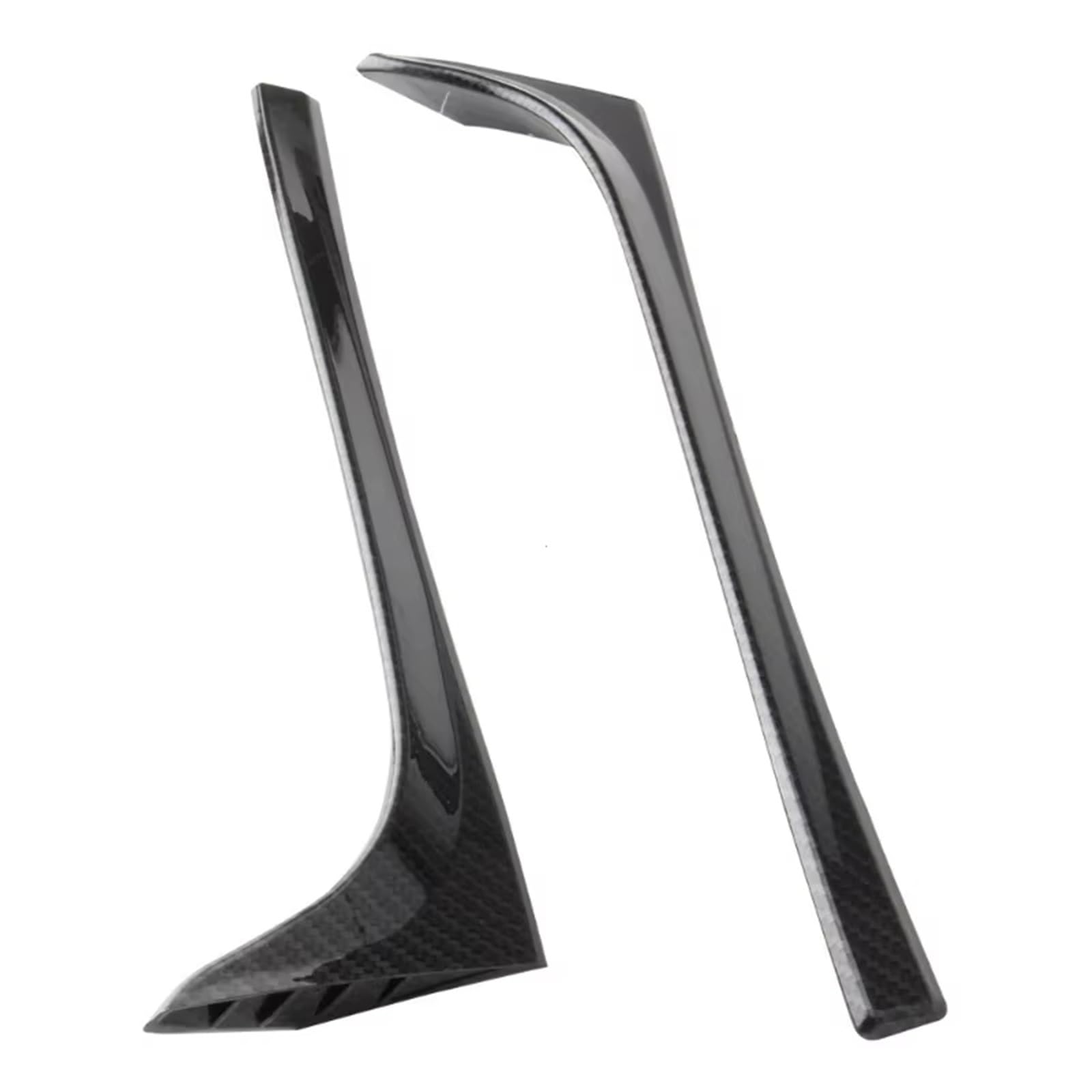 JJRFVBGT Auto Kofferraumspoiler Kompatibel Mit Vw Für Golf MK7 MK7.5 2014 2015 2016 2017 2018 2 Stück Glänzend Schwarz Heckscheibe Seitenstamm Spoiler Canard Canards Splitter Zubehör(Carbon Fiber) von JJRFVBGT