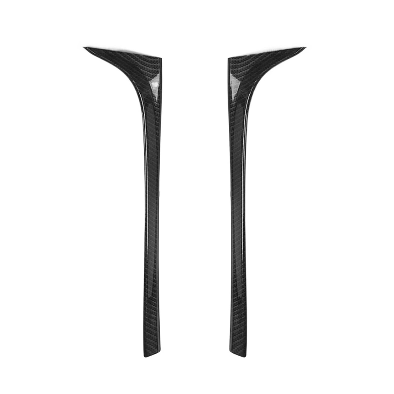 JJRFVBGT Auto Kofferraumspoiler Kompatibel Mit Vw Für Golf MK7 MK7.5 2014 2015 2016 2017 2018 Glänzend Schwarz Heckscheibe Seitenspoiler Canard Canards Splitter-Zubehör(Carbon Fiber) von JJRFVBGT