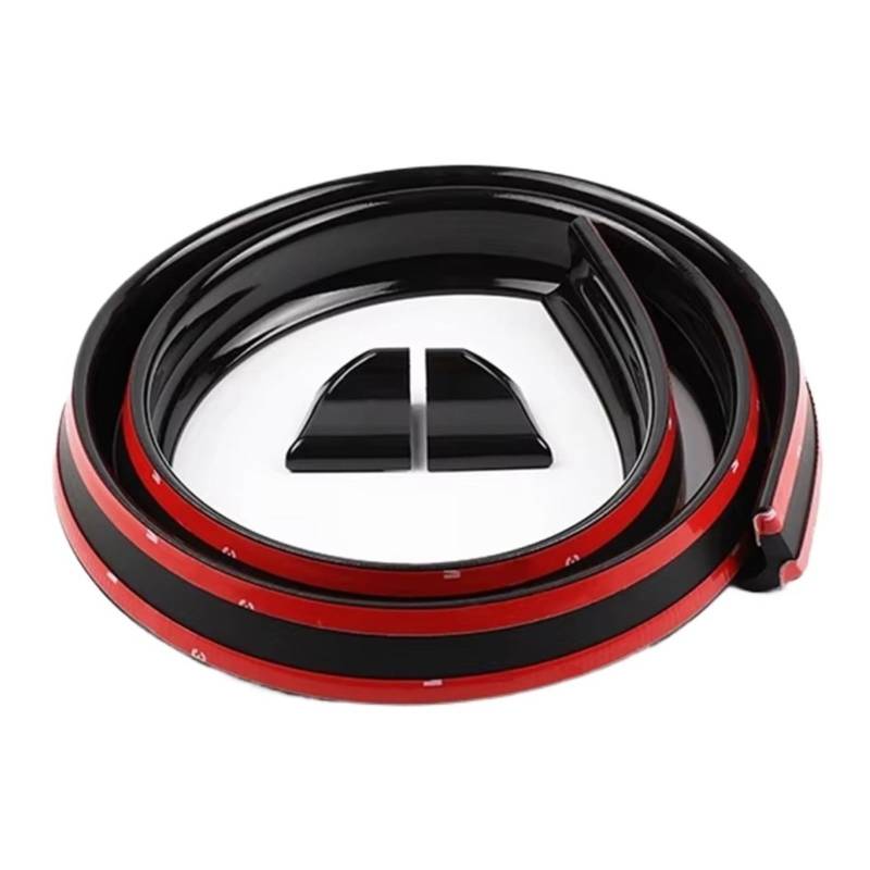 JJRFVBGT Auto Kofferraumspoiler Universal Auto Spoiler Flügel Hinten Mitte Dach Fenster Stamm Deckel Ducktail Lip Limousine Außen Modifikation Zubehör(Glossy Black) von JJRFVBGT