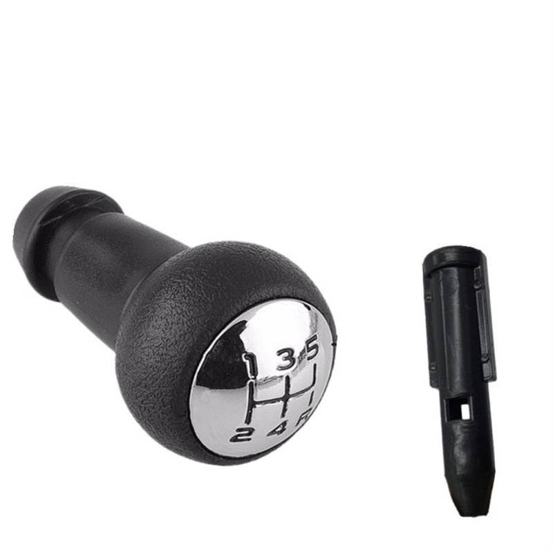 JJRFVBGT Auto Schaltknauf Hebel Kompatibel Mit Citroen Für C2 C3 C4L C5 Auto-Styling 5-Gang-Schaltknauf-Hebeladapter Autoteile(Knob and Adapter) von JJRFVBGT