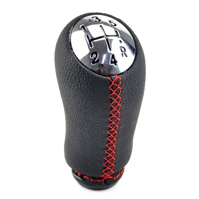 JJRFVBGT Auto Schaltknauf Hebel Kompatibel Mit Clio III 2005 2006 2007 2008 2009 Auto-Schaltknauf 5-Gang Mit Kofferraumabdeckung Hebel Stick Zubehör Autoteile(Red,5 Speed) von JJRFVBGT