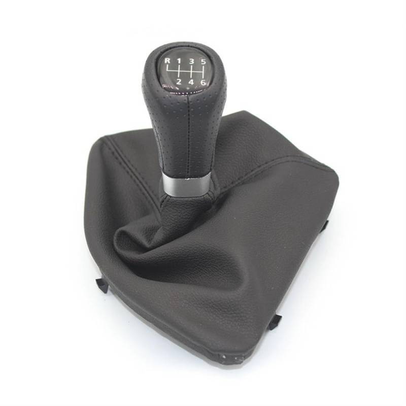 JJRFVBGT Auto Schaltknauf Hebel Kompatibel Mit Für 1er-Serie Für E88 2006 2007 2008 2009 2010 2011 2012 2013 5/6-Gang-Auto-Schaltknaufhebel-Schaltmanschetten-Boot-Abdeckung(6 Speed) von JJRFVBGT