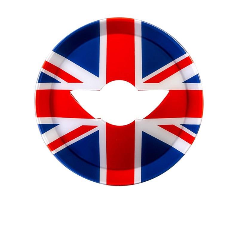 JJRFVBGT Autoinnenteile Aufkleber Für Die Abdeckung des Lenkrads Im Britischen Flaggenstil Kompatibel Mit MINI Für R50 2001 2002 2003 2004 2005 2006(4) von JJRFVBGT