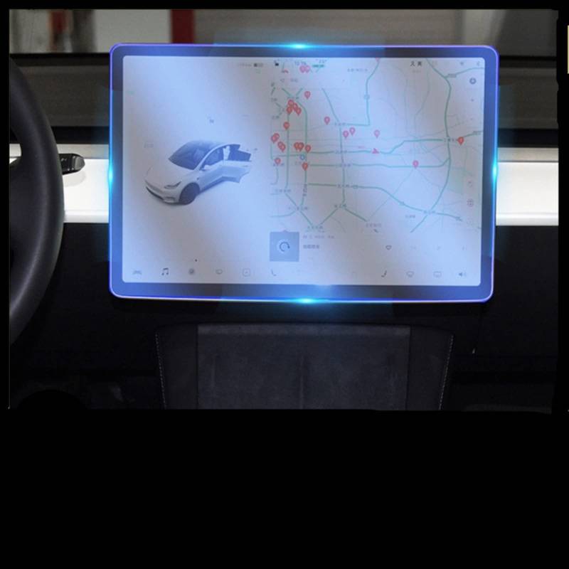 JJRFVBGT Autoinnenteile Auto GPS Navigation Schutzfolie LCD Bildschirm TPU Folie Displayschutzfolie Kompatibel Mit Tesla Für Model Y 2019 2020 2021 von JJRFVBGT