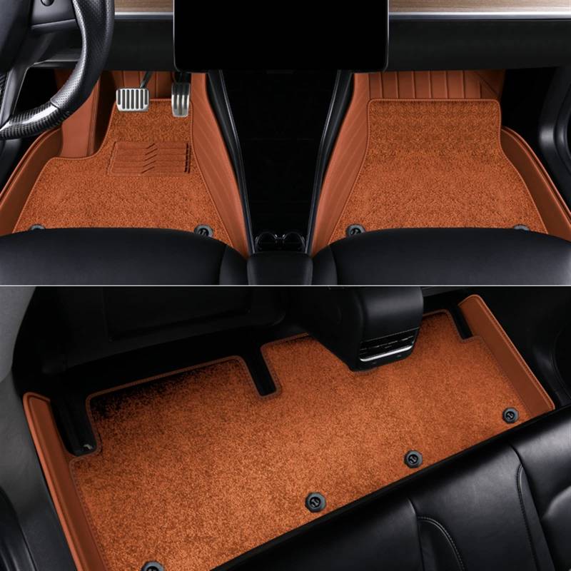 JJRFVBGT Autoinnenteile Autositzbezug Full Wrap Kissen Bodenmatte Auto Custom Sitzschutzmatten Kompatibel Mit Tesla Für Model 3 2020 2021 2022(2) von JJRFVBGT
