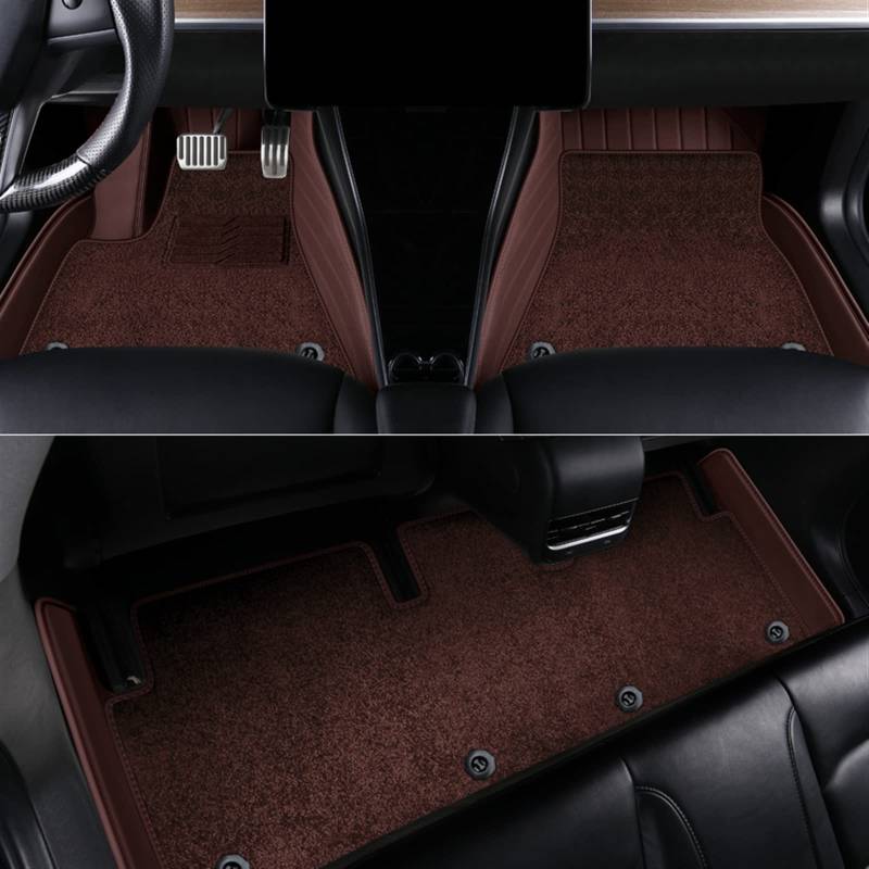 JJRFVBGT Autoinnenteile Autositzbezug Full Wrap Kissen Bodenmatte Auto Custom Sitzschutzmatten Kompatibel Mit Tesla Für Model 3 2020 2021 2022(4) von JJRFVBGT