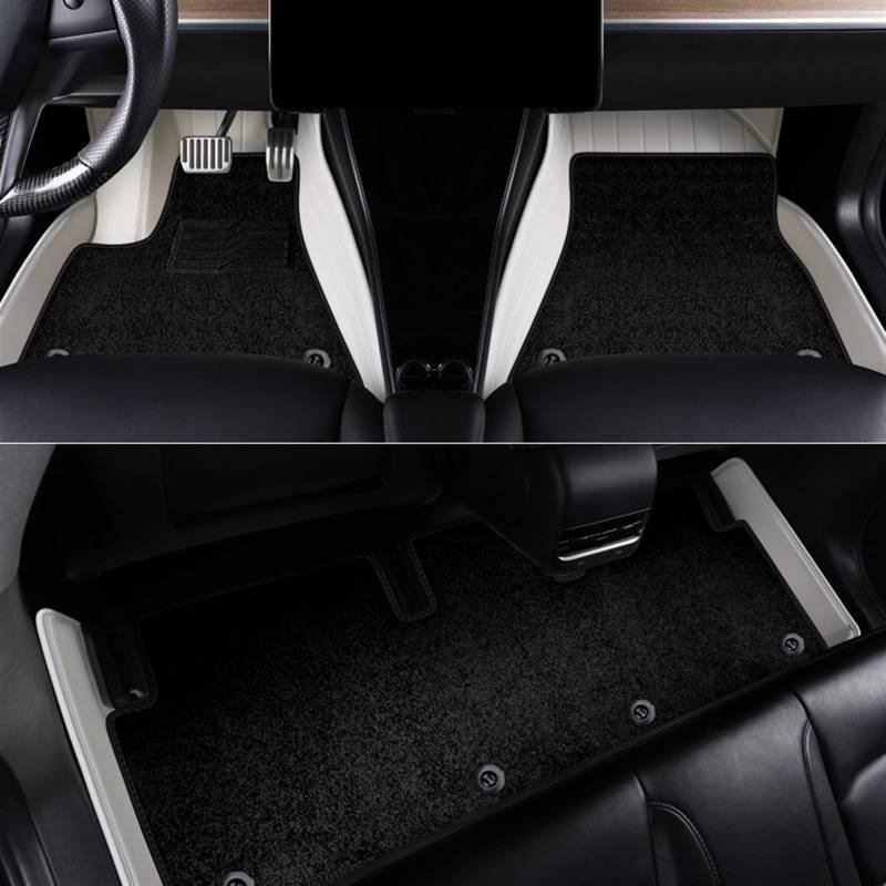 JJRFVBGT Autoinnenteile Autositzbezug Full Wrap Kissen Bodenmatte Auto Custom Sitzschutzmatten Kompatibel Mit Tesla Für Model 3 2020 2021 2022(5) von JJRFVBGT