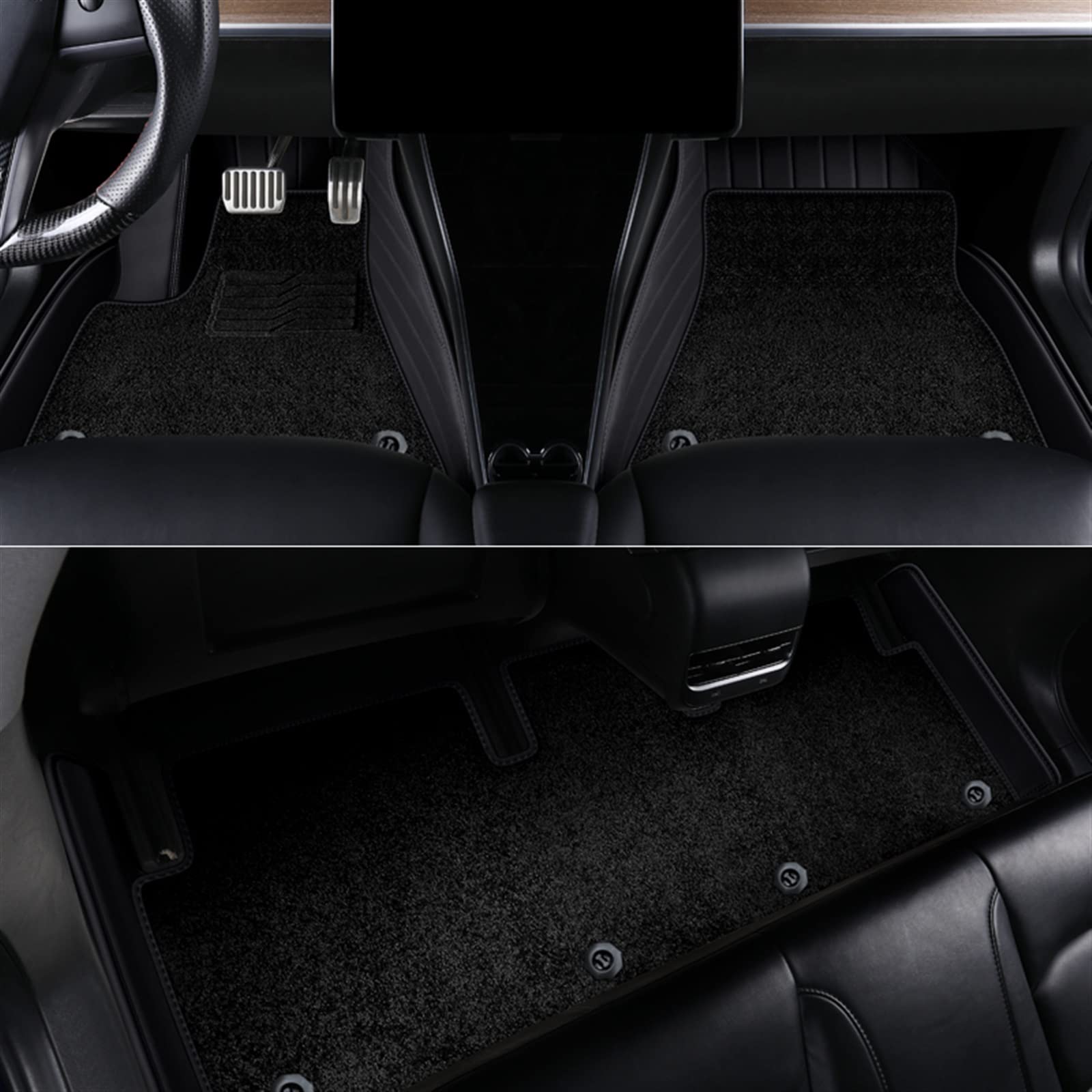 JJRFVBGT Autoinnenteile Autositzbezug Full Wrap Kissen Bodenmatte Auto Custom Sitzschutzmatten Kompatibel Mit Tesla Für Model 3 2020 2021 2022(color1) von JJRFVBGT