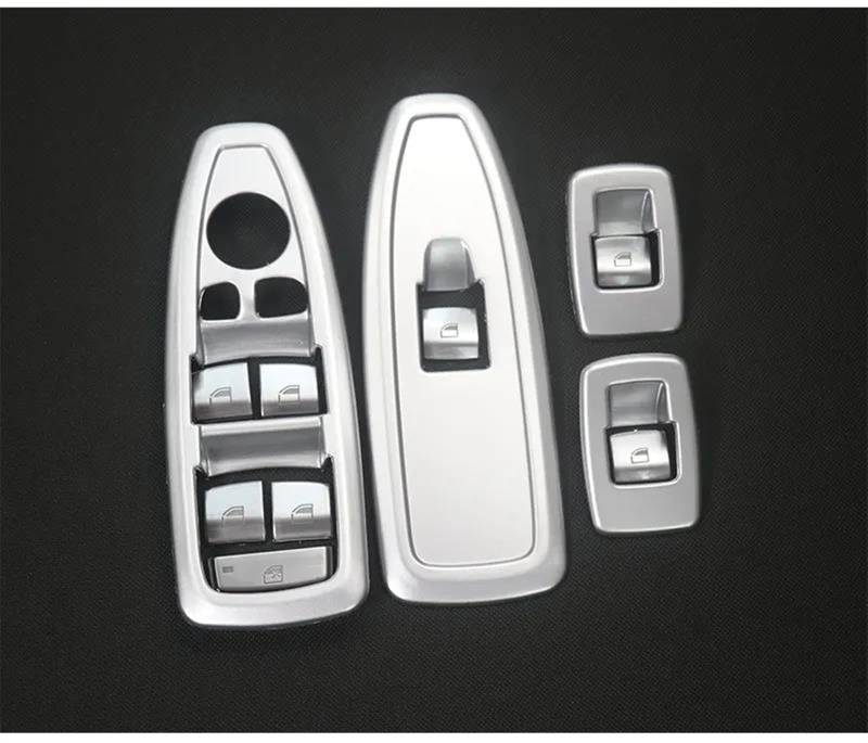 JJRFVBGT Autoinnenteile Kompatibel Mit 1 2er Coupé F20 F21 F22 F23 2012 2013 2014 2015 2016 2017 2018 Auto-Fensterheber-Schalter-Knopf-Panel-Abdeckung, Innenzubehör(2) von JJRFVBGT