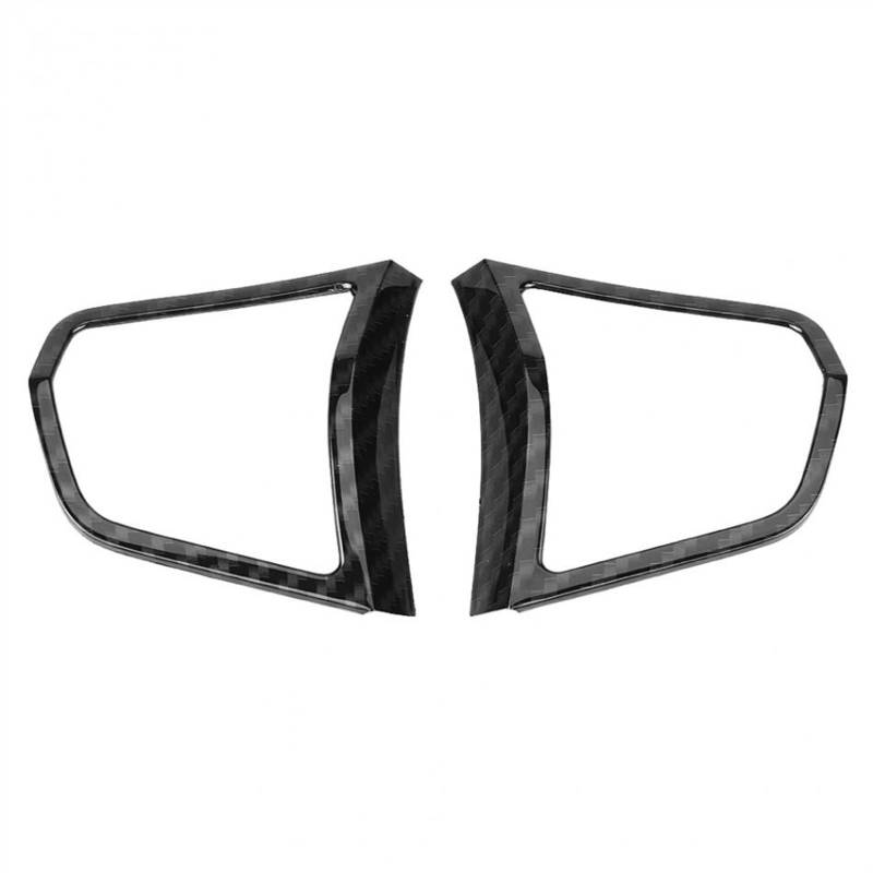 JJRFVBGT Autoinnenteile Kompatibel Mit 5er F10 2011 2012 2013 2014 2015 2016 Auto-Styling-Innenraum-Lenkradknopf-Abdeckungs-Zierrahmen von JJRFVBGT
