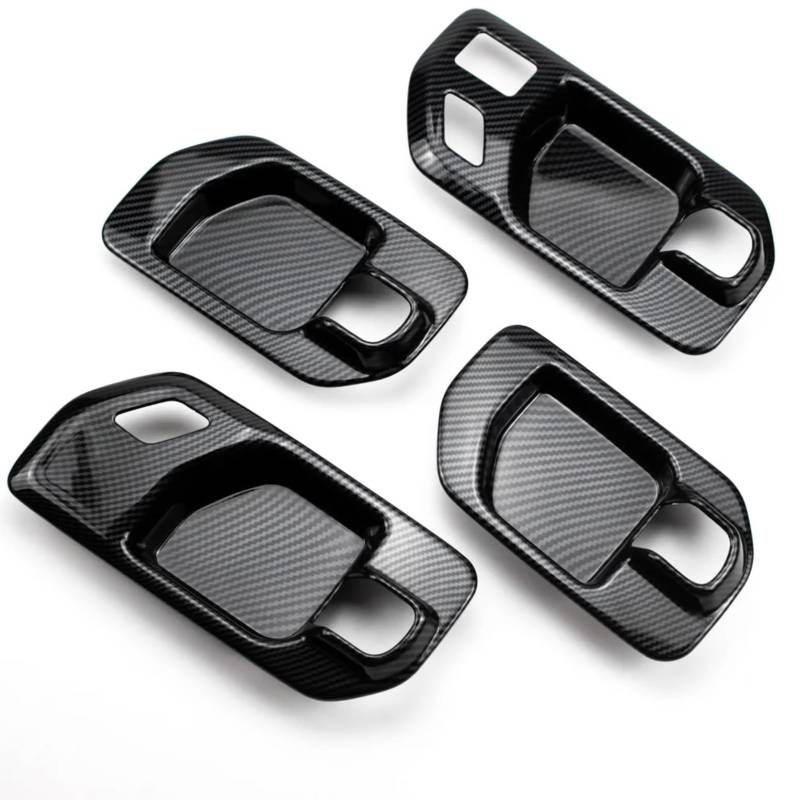 JJRFVBGT Autoinnenteile Kompatibel Mit Chevrolet Für Silverado 2019 2020 2021 2022 LHD Innentürgriff Bowl Panel Cover Trim 4PCS von JJRFVBGT