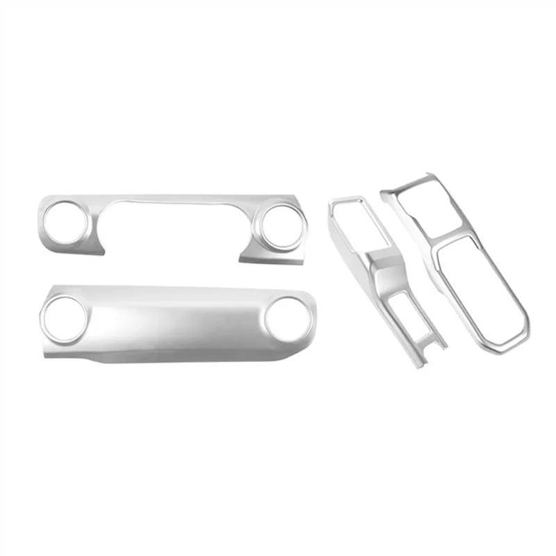 JJRFVBGT Autoinnenteile Kompatibel Mit Jeep Für Wrangler JL 2018 2019 2020 2021 2022 2023 Auto Zentrale Steuerung Dashboard-Panel 4WD Schaltbecherhalter-Dekorationsabdeckung(10) von JJRFVBGT