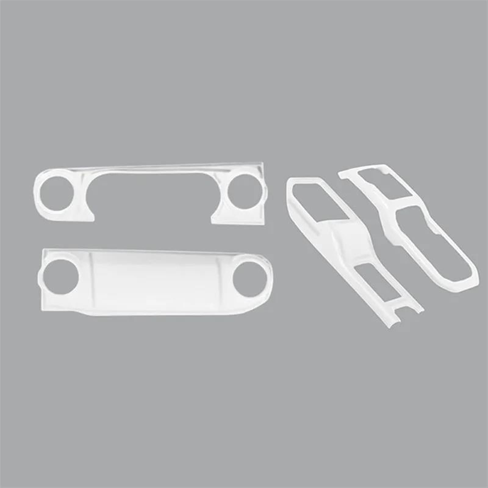 JJRFVBGT Autoinnenteile Kompatibel Mit Jeep Für Wrangler JL 2018 2019 2020 2021 2022 2023 Auto Zentrale Steuerung Dashboard-Panel 4WD Schaltbecherhalter-Dekorationsabdeckung(11) von JJRFVBGT
