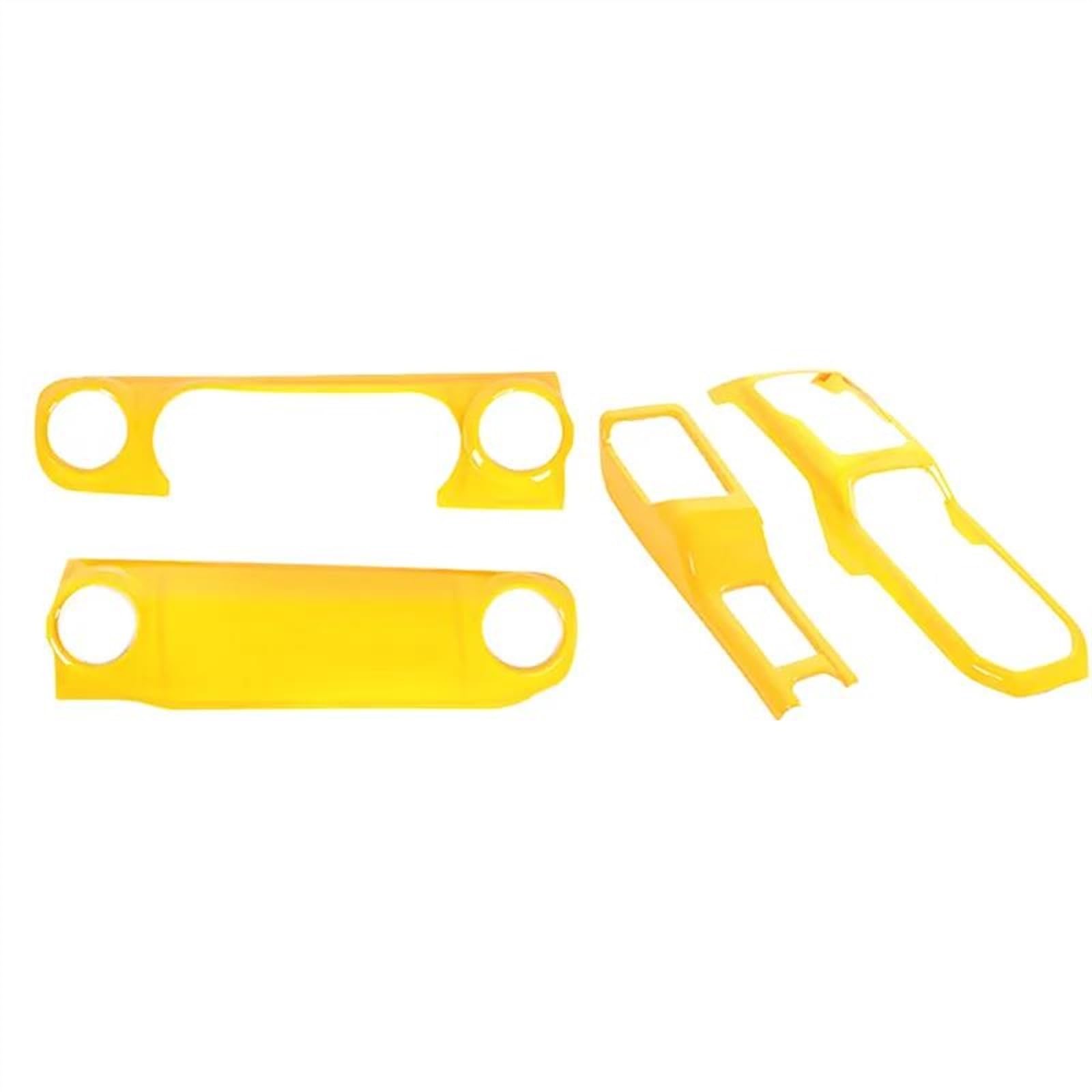 JJRFVBGT Autoinnenteile Kompatibel Mit Jeep Für Wrangler JL 2018 2019 2020 2021 2022 2023 Auto Zentrale Steuerung Dashboard-Panel 4WD Schaltbecherhalter-Dekorationsabdeckung(12) von JJRFVBGT