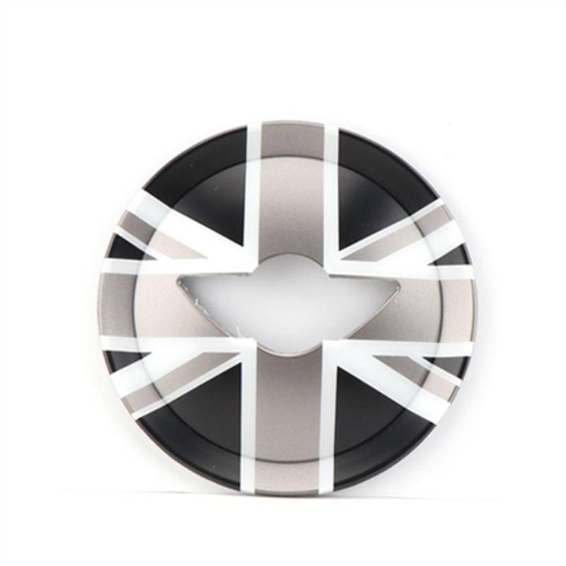 JJRFVBGT Autoinnenteile Kompatibel Mit Mini Für Cooper Für R55 R56 R58 R59 R60 Für Countryman Auto-Lenkrad-Mittelabdeckungs-Fall-Aufkleber Union Jack-Shell-Formteil-Dekorationszubehör(7) von JJRFVBGT