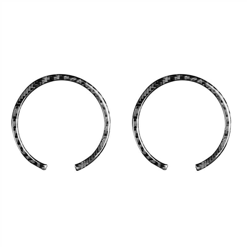 JJRFVBGT Autoinnenteile Kompatibel Mit Smart Für 451 Für Fortwo Carbon Fiber Dashboard Tachometer Dekoration Streifen Ring Auto Aufkleber Inteior Zubehör von JJRFVBGT