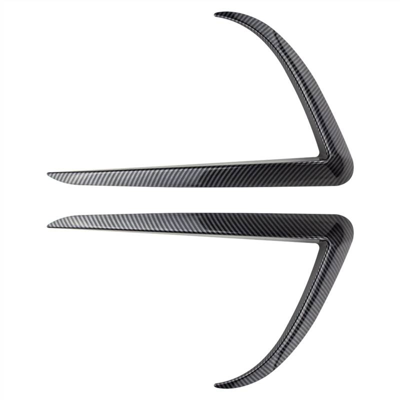 JJRFVBGT Autoinnenteile Kompatibel Mit Tesla Für Model 3 2017 2018 2019 Stoßfänger Spoiler Vent Nebelscheinwerfer Grille Trim Spoiler Flügel(Fiber) von JJRFVBGT