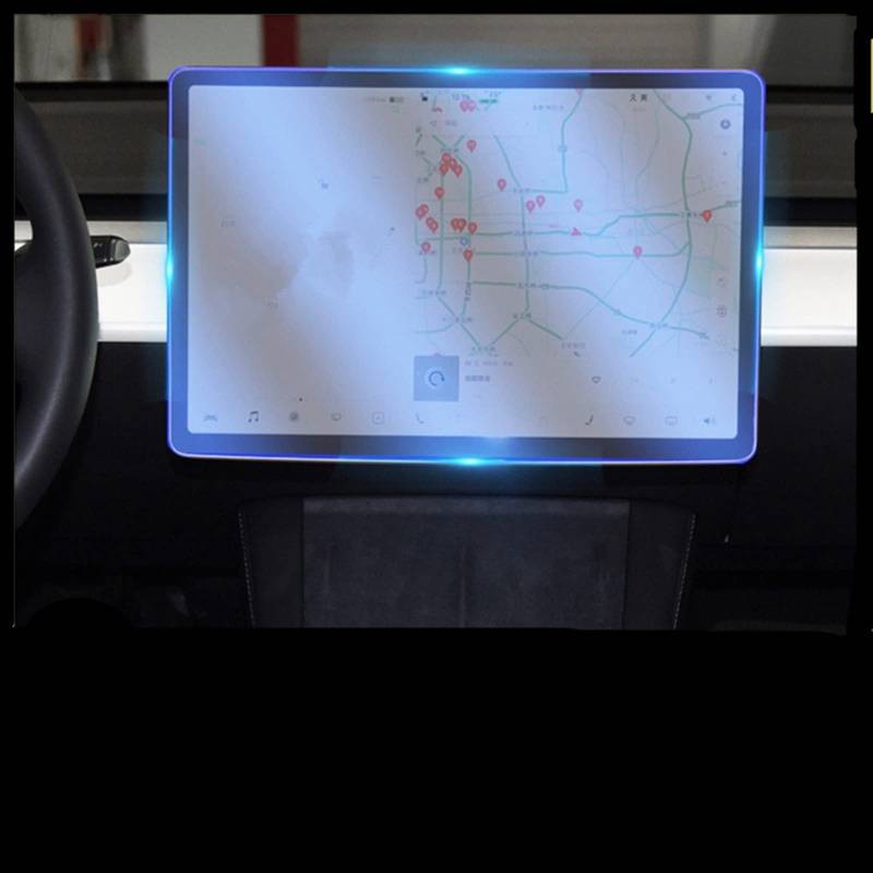 JJRFVBGT Autoinnenteile Kompatibel Mit Tesla Für Model 3 2019 2020 2021 Auto GPS Navigation Schutzfolie LCD Bildschirm TPU Folie Displayschutzfolie von JJRFVBGT