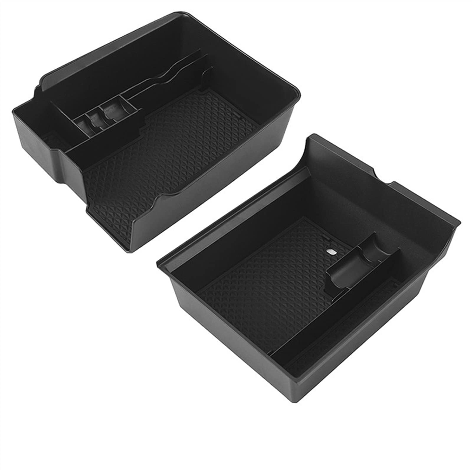 JJRFVBGT Autoinnenteile Kompatibel Mit Tesla Für Model 3 2021 2022 2023 Mittelkonsole Organizer Tablett Armlehne Aufbewahrungsbox Behälterhalter(ABS) von JJRFVBGT