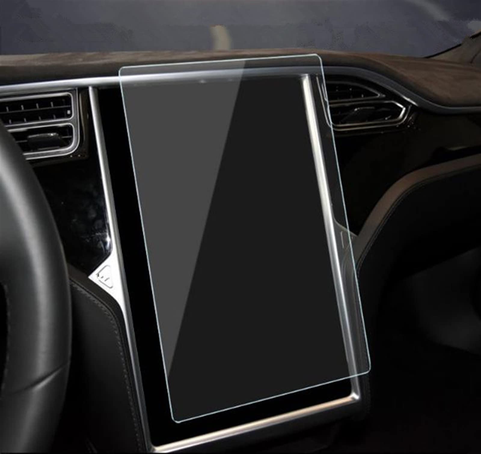 JJRFVBGT Autoinnenteile Kompatibel Mit Tesla Für Model S Zentralsteuerung Navigation Touchscreen GPS Displayschutzfolie 17 Zoll Armaturenbrett Schutzfolie(GPS) von JJRFVBGT