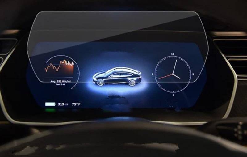 JJRFVBGT Autoinnenteile Kompatibel Mit Tesla Für Model S Zentralsteuerung Navigation Touchscreen GPS Displayschutzfolie 17 Zoll Armaturenbrett Schutzfolie(Meter) von JJRFVBGT
