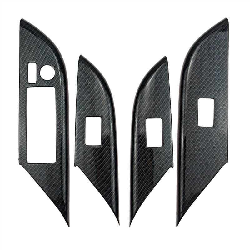 JJRFVBGT Autoinnenteile Kompatibel Mit Toyota for Fortuner for Hilux Revo for Conquest 2015 UP 4pcs LHD RHD Window Lift Trim Switch Button Panel Interior(Bamboo - Left Drive) von JJRFVBGT