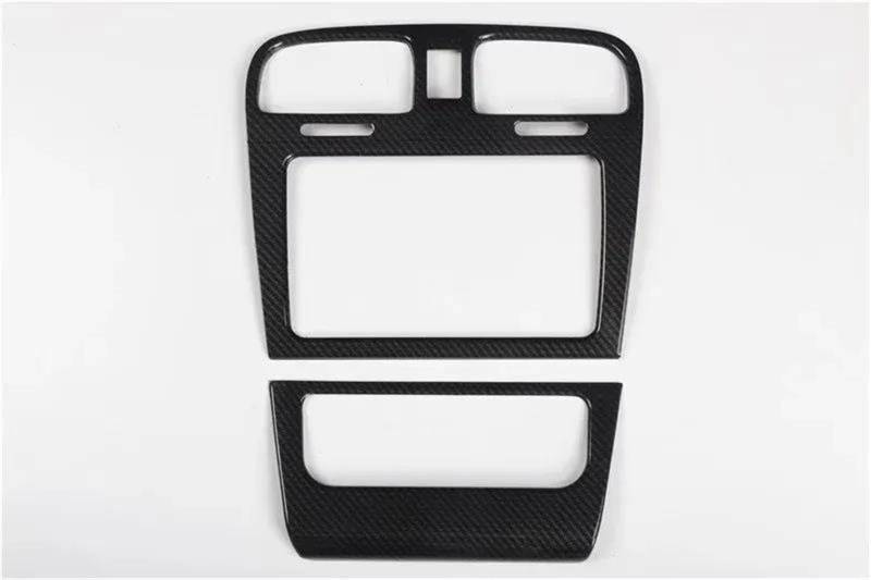 JJRFVBGT Autoinnenteile Kompatibel Mit VW Für Golf 6 MK6 2009 2010 2011 2012 Auto Mittelkonsole Klimaanlage Abdeckung Trim Navigation Panel Aufkleber von JJRFVBGT