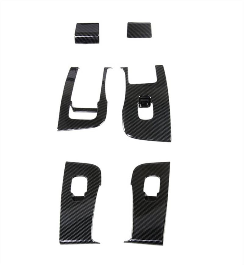 JJRFVBGT Autoinnenteile Muster Fensterheber Schalter Knöpfe Zierrahmen Abdeckung Trim Schutzfolie Kompatibel Mit Tesla Für Model 3 2021 2022(color1) von JJRFVBGT
