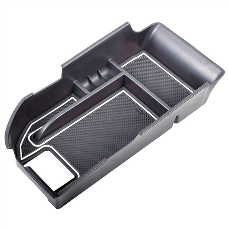 JJRFVBGT Car Center Console Organizer Tray, Kompatibel Mit Camry Für XLE Für XSE 2018 2019 2020 2021 2022 2023 Armlehne Sekundäre Aufbewahrungsbox Auto Zentrale Steuerung Tray(White) von JJRFVBGT