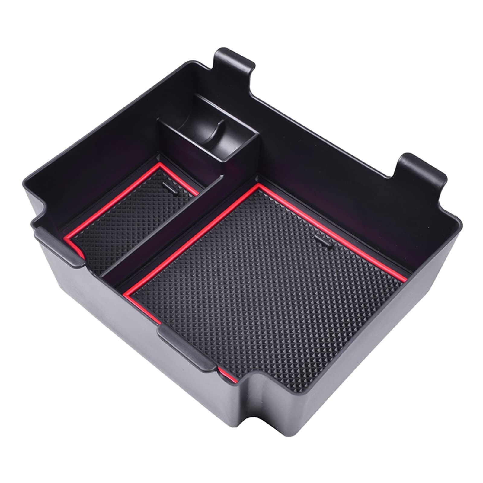 JJRFVBGT Kompatibel Mit Acura RDX 2022 2023 Auto Center Console Organizer Tablett Armlehne Aufbewahrung Handschuhfach Zubehör Auto Zentrale Steuerung Tray(Red) von JJRFVBGT