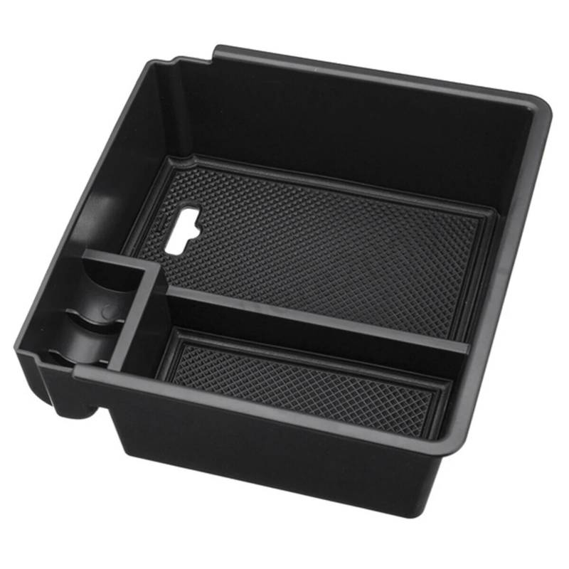 JJRFVBGT Kompatibel Mit Ford Für Ranger 2012 2013 2014 2015 2016 2017 2018 Auto-Mittelarmlehnen-Aufbewahrungsbox Konsolen-Armlehnen-Tablett-Halter-Kasten-Palette Auto Zentrale Steuerung Tray von JJRFVBGT