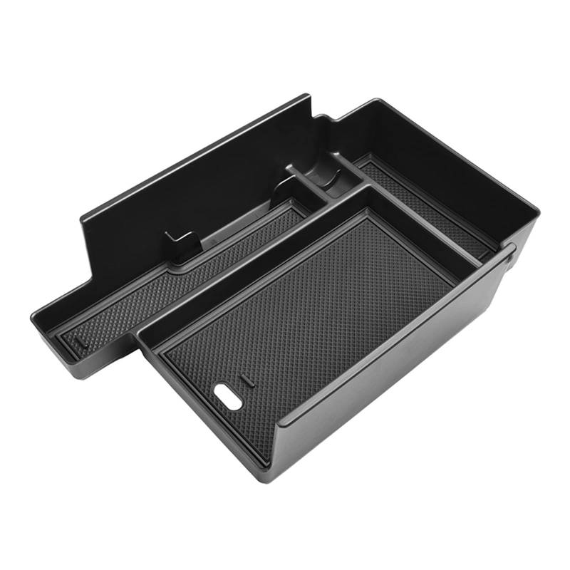 JJRFVBGT Kompatibel Mit Nissan Für Pathfinder 2022 2023 Auto Armlehne Mittelkonsole Organizer Tablett Kompatibles Zubehör Aufbewahrungsbox Auto Zentrale Steuerung Tray(Black) von JJRFVBGT