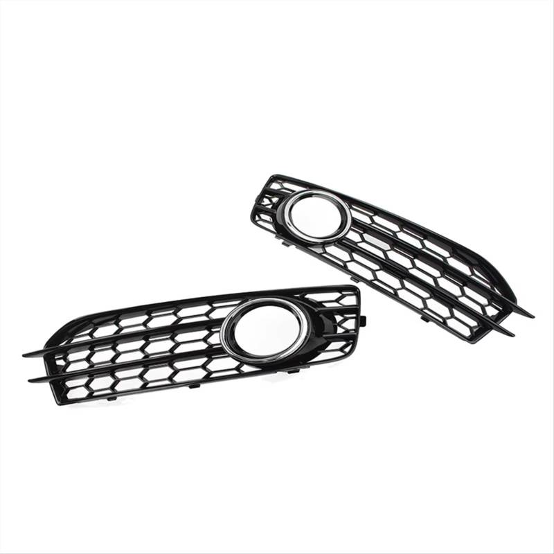 JJRFVBGT Nebelscheinwerfer Blende Kompatibel Mit A3 8P 2009-2013 Frontstoßstange Nebelscheinwerfer Gitter Kühlergrill Nebelscheinwerfer Kühlergrill 8P0807682D 8P0807681D 8P0807682DE 8P0807681E von JJRFVBGT