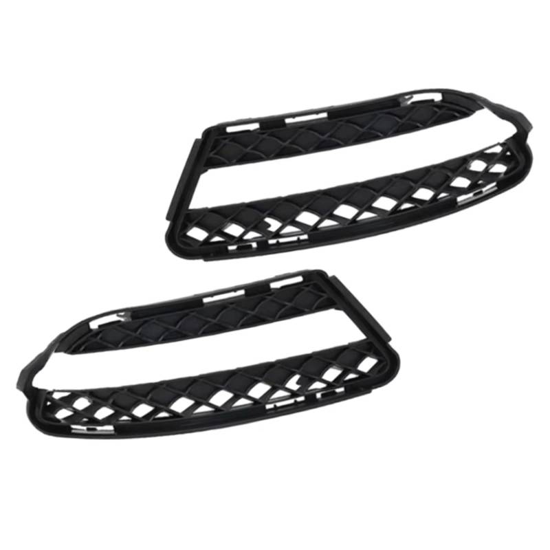 JJRFVBGT Nebelscheinwerfer Blende Kompatibel Mit Benz S-Klasse Für W221 Für S350 2010 2011 2012, 2-teiliger Kühlergrill Für Nebelscheinwerfer, Schwarzes ABS-Material, 2218851722 2218851822 von JJRFVBGT