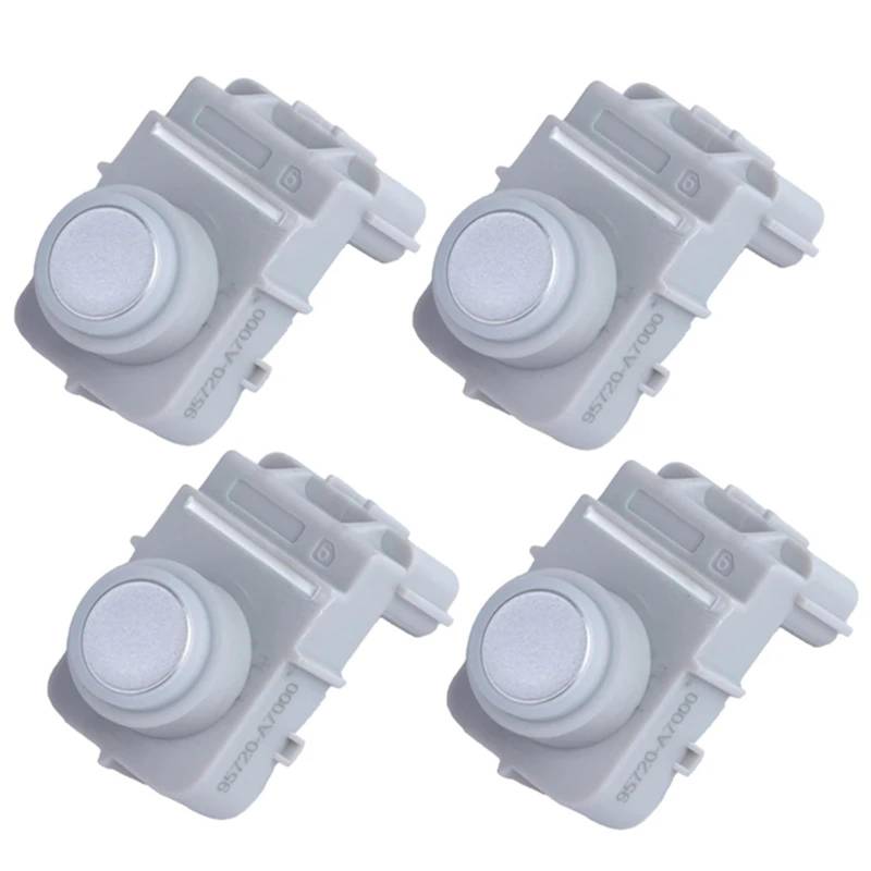 JJRFVBGT PDC Sensor Kompatibel Mit Kia Auto Ultraschall Pdc Parksensor Auto Zubehör Auto Einparkhilfe Sensor Reverse Assist 95720a7000(Silver,4pcs) von JJRFVBGT