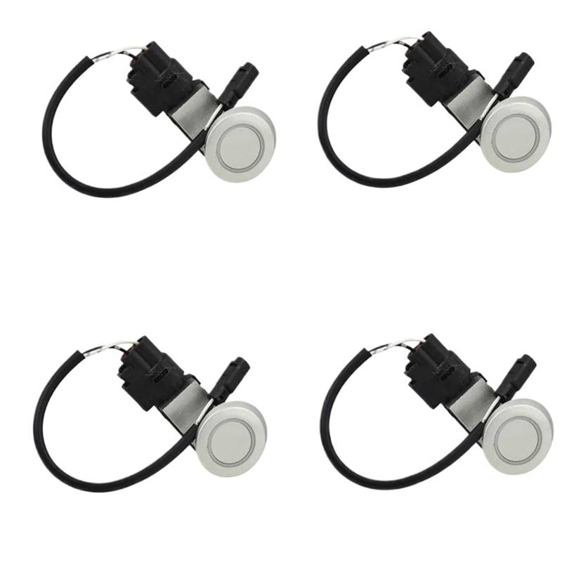 JJRFVBGT PDC Sensor Kompatibel Mit Lexus Für Rx300 Rx330 Rx350 2006 2007 2008 4 Stück Autozubehör Pdc Parkabstandssensor Rückfahrassistent Pz36200205(Silver) von JJRFVBGT