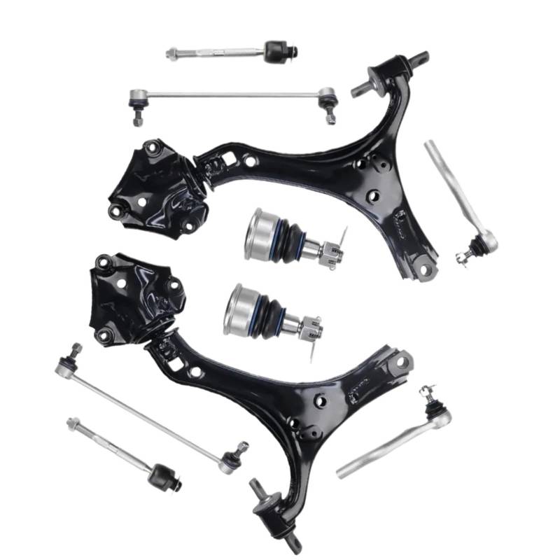 JJRFVBGT Querlenker Vorderachse Kompatibel Mit Accord 2013 2014 2015 2016 2017 Vorderer Querlenker Kugelgelenk Spurstangenkopf Stabilisator Link Aufhängungsarme Kit K642517 K642509 von JJRFVBGT