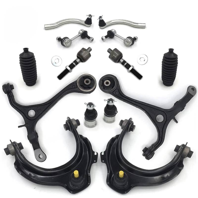 JJRFVBGT Querlenker Vorderachse Kompatibel Mit Accord 3.0L V6 2003 2004 2005 Vorderer Oberer Unterer Querlenker Stabilisator Pendelstange Aufhängungsverbindung Spurstange Querlenker von JJRFVBGT