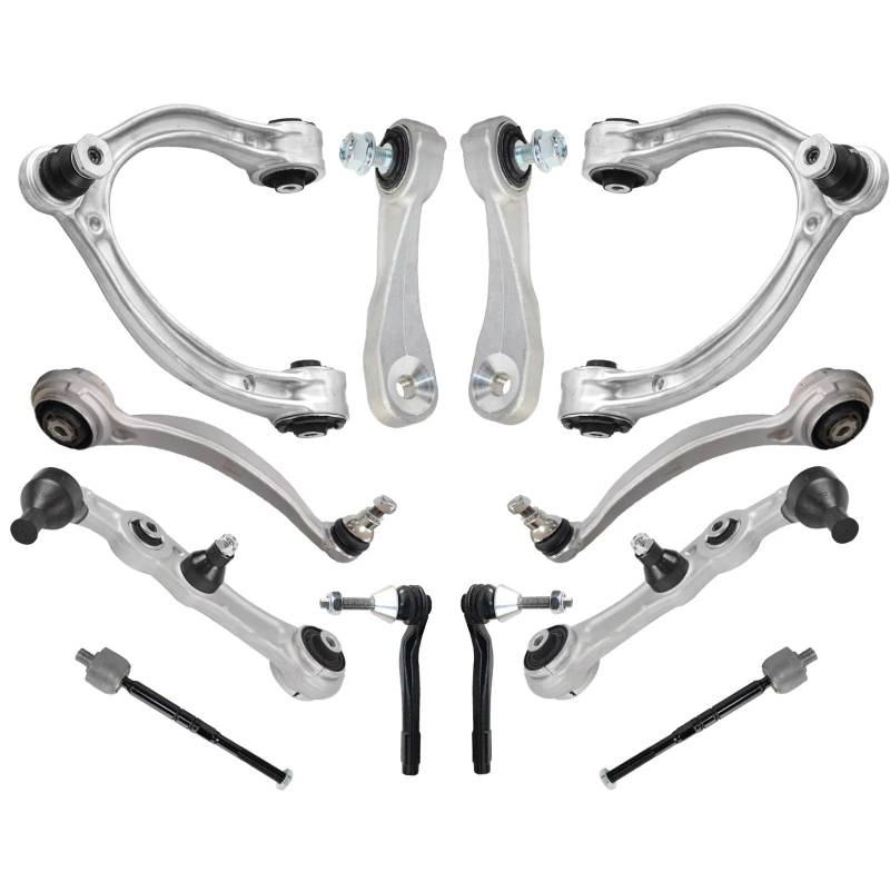 JJRFVBGT Querlenker Vorderachse Kompatibel Mit Benz Für W205 W213 2015 2016 2017 2018 2019 2020, Vordere Obere Untere Querlenker, Spurstangenkopf, Stabilisator-Verbindungssatz von JJRFVBGT