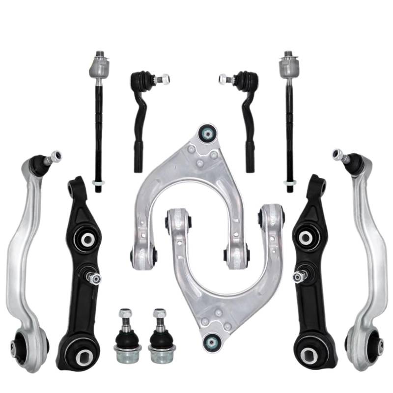 JJRFVBGT Querlenker Vorderachse Kompatibel Mit Benz Für W211 E500 E320 CLS500 2003 2004 2005 2006 2007 2008 2009 Vorderer Oberer Unterer Querlenker Spurstangen Aufhängungsarme Kit von JJRFVBGT