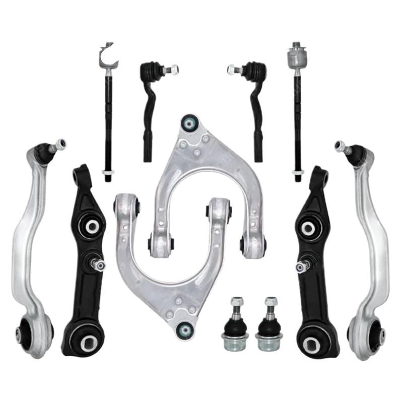 JJRFVBGT Querlenker Vorderachse Kompatibel Mit Benz Für W211 E500 E320 CLS500 2003 2004 2005 2006 2007 2008 2009 Vorderer Oberer Unterer Querlenker Spurstangen Aufhängungsverbindungssatz von JJRFVBGT