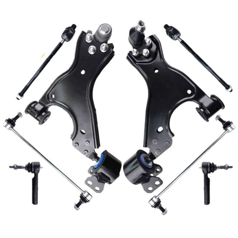 JJRFVBGT Querlenker Vorderachse Kompatibel Mit Buick Für Enclave 2008–2017, Vorderer Unterer Querlenker, Spurstangenkopf, Aufhängungsstabilisator, Stabilisator, Kugelgelenk K621232 K621231 von JJRFVBGT