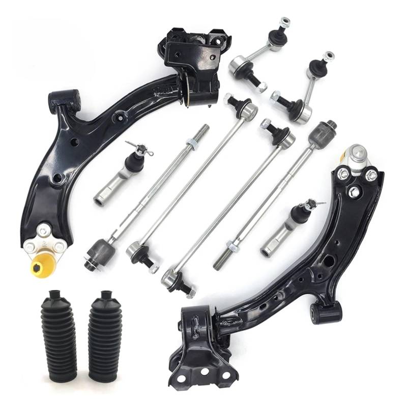 JJRFVBGT Querlenker Vorderachse Kompatibel Mit CR-V 2007 2008 2009 2010 2011, Vorderer Unterer Querlenker Mit Kugelgelenkbaugruppe, Stabilisator, Aufhängungsendglied, Spurstange K620500 von JJRFVBGT
